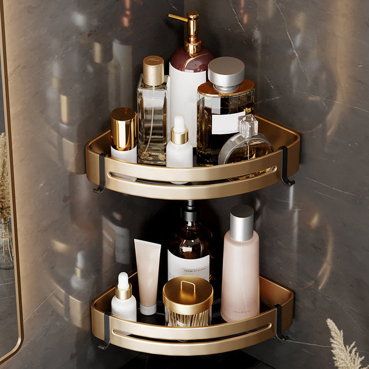 BowLift | Modern Gold Bathroom Accessories Set Bathroom Shelf Bathroom Accessories Set