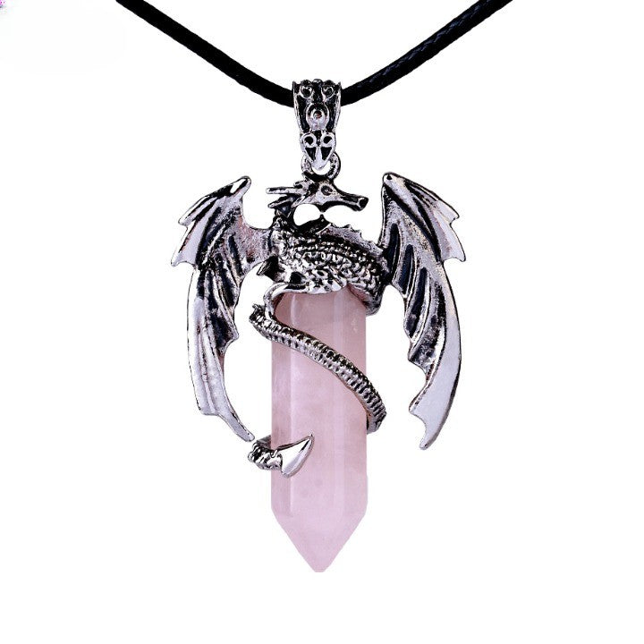 BowLift | Bohemian Style Natural Mystic Gemstone Dragon Necklace
