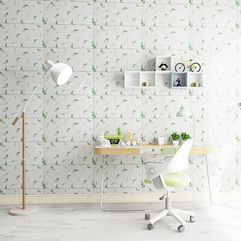 BowLift | Modern rectangular Peel and Stick back wall tile PVC wallpaper
