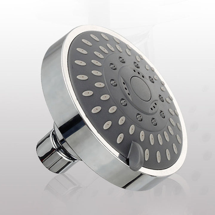 BowLift | Silver Round Fixed Shower Head Modern Style Wall Mount Shower Head