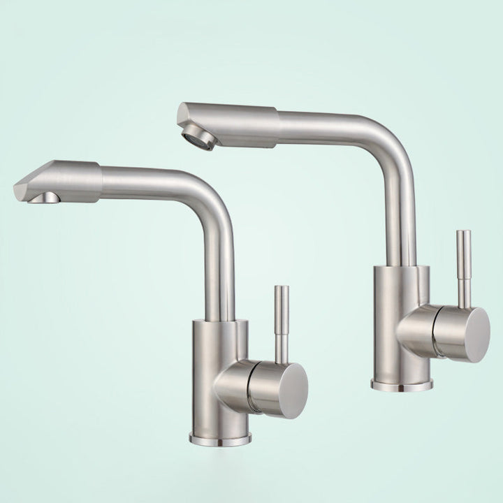 BowLift | Swivel Bathroom Faucet Contemporary Design Vessel Faucet with Stainless Steel