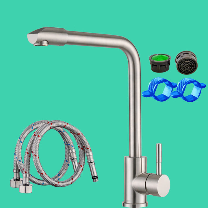 BowLift | Swivel Bathroom Faucet Contemporary Design Vessel Faucet with Stainless Steel