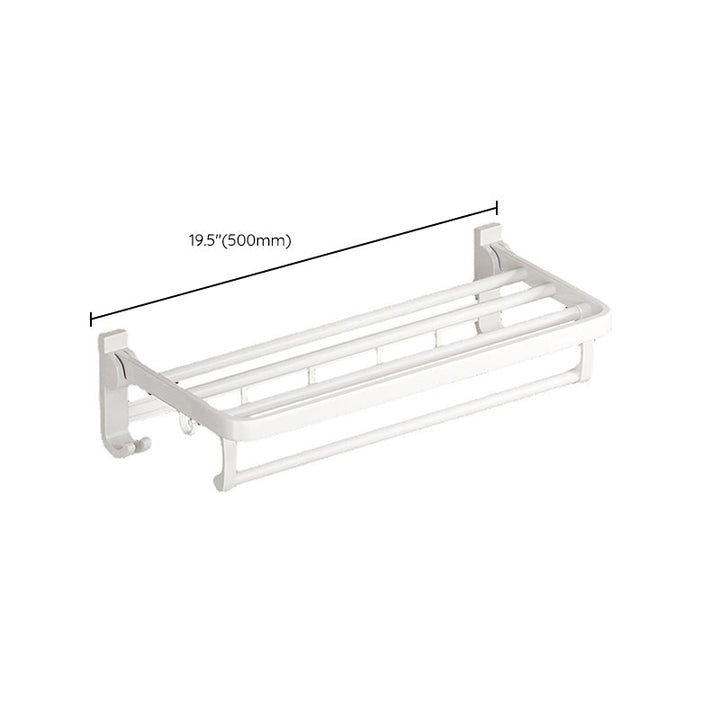 BowLift | Modern Bathroom Hardware Set Towel Bar White Bath Shelf Bathroom Hardware Set
