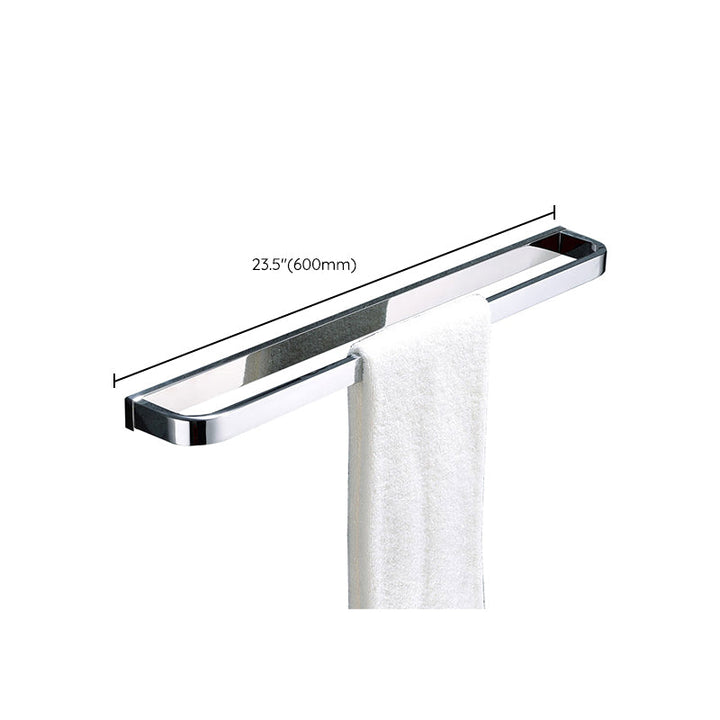 BowLift | Polished Chrome Modern Bathroom Accessory Set made of Stainless Steel Towel Holder/Soap Dish