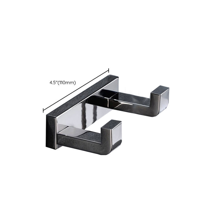 BowLift | Polished Chrome Modern Bathroom Accessory Set made of Stainless Steel Towel Holder/Soap Dish