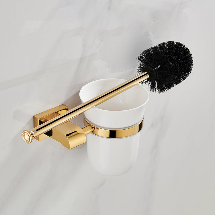 BowLift | Modern Towel Bar Bathroom Hardware Set Bathroom Shelf Gold Bathroom Accessories Set