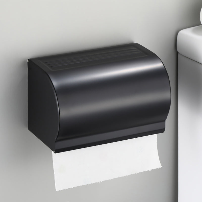 BowLift | Contemporary Bathroom Accessory Set Black Surface Bathrobe Hook/Towel Ring Bar