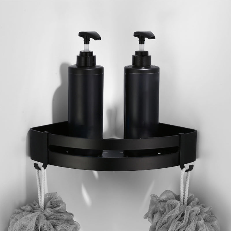 BowLift | Contemporary Bathroom Accessory Set Black Surface Bathrobe Hook/Towel Ring Bar