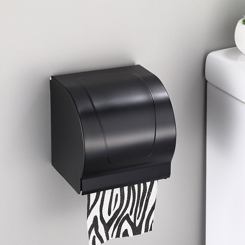BowLift | Contemporary Bathroom Accessory Set Black Surface Bathrobe Hook/Towel Ring Bar