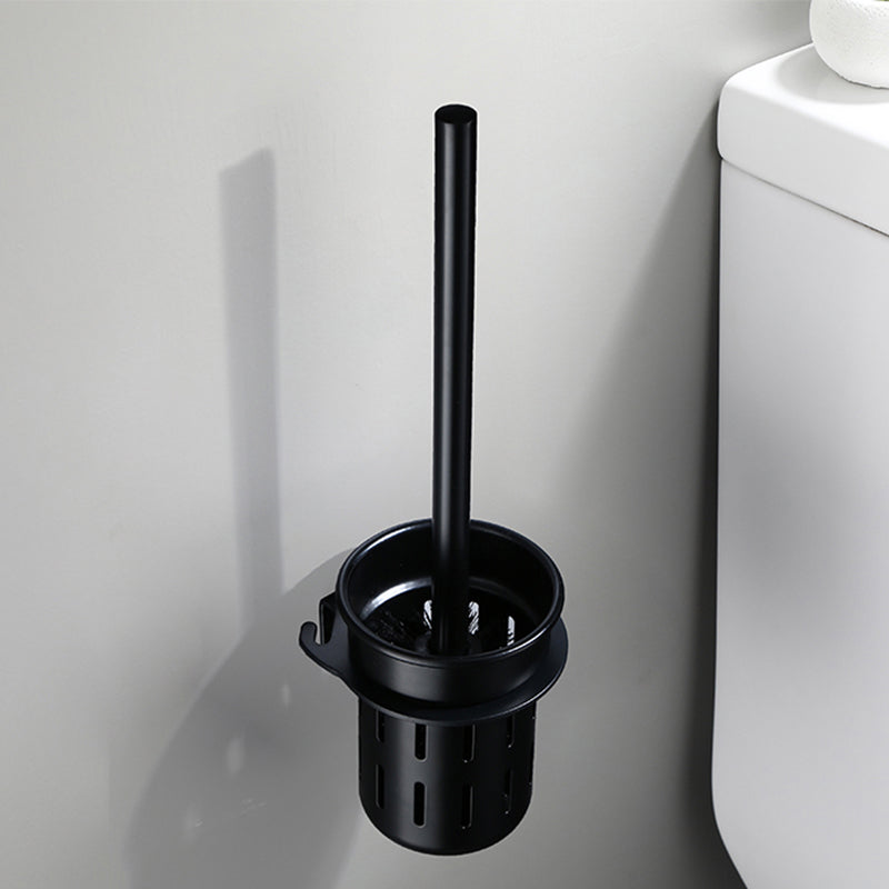 BowLift | Contemporary Bathroom Accessory Set Black Surface Bathrobe Hook/Towel Ring Bar