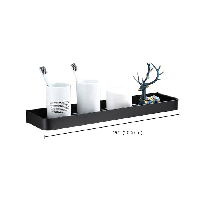 BowLift | Contemporary Bathroom Accessory Set Black Surface Bathrobe Hook/Towel Ring Bar