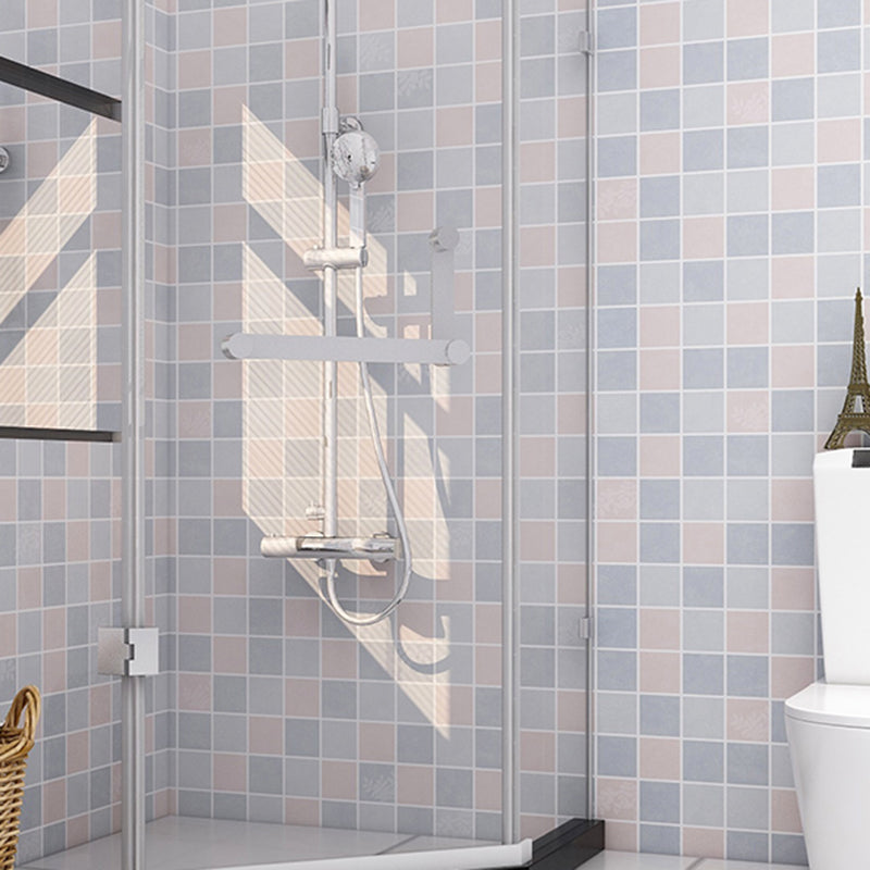 BowLift | Modern Peel & Stick Tile Plastic Grid Peel/Stick Splash Guard Tile for Shower