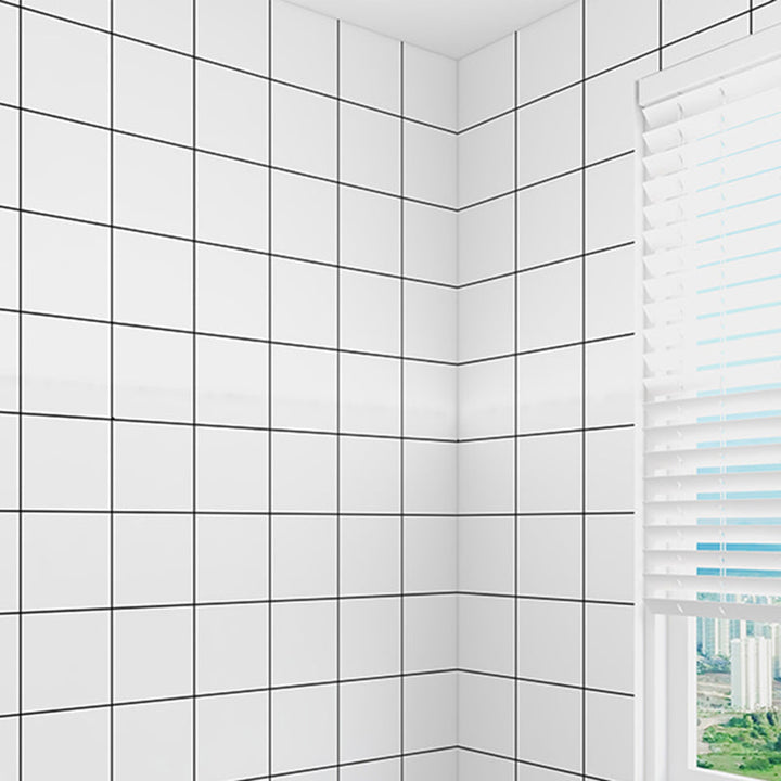 BowLift | Modern Peel & Stick Tile Plastic Grid Peel/Stick Splash Guard Tile for Shower