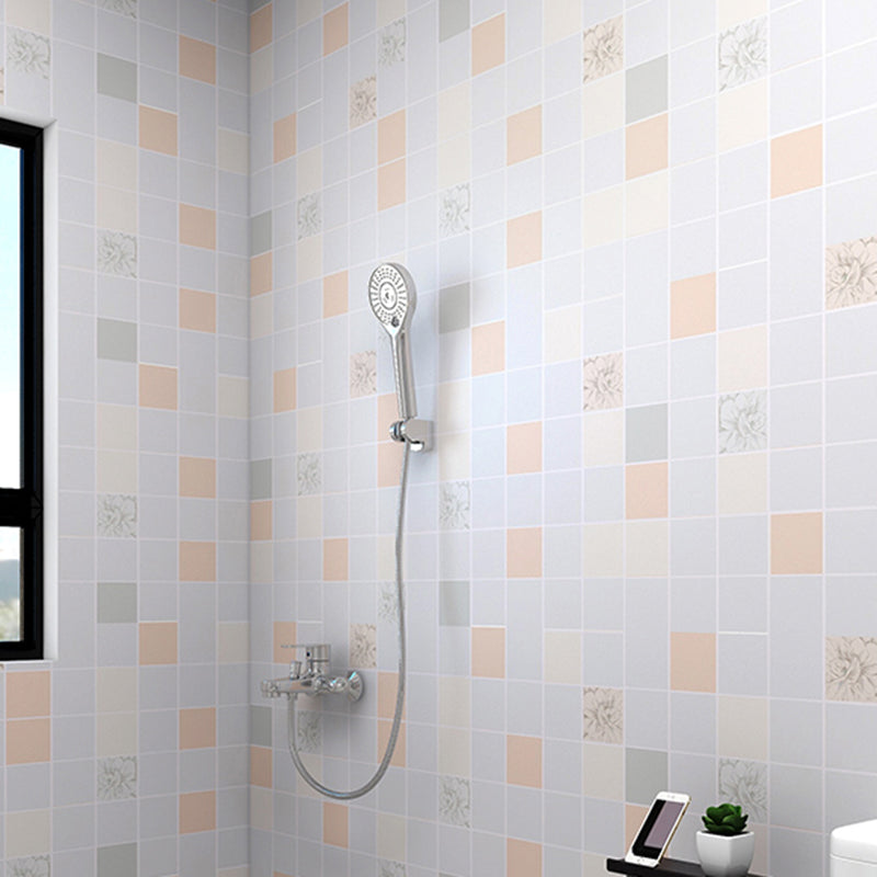 BowLift | Modern Peel & Stick Tile Plastic Grid Peel/Stick Splash Guard Tile for Shower