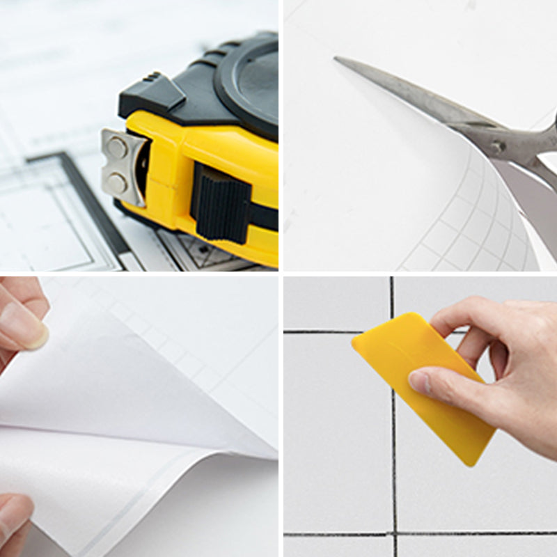 BowLift | Modern Peel & Stick Tile Plastic Grid Peel/Stick Splash Guard Tile for Shower