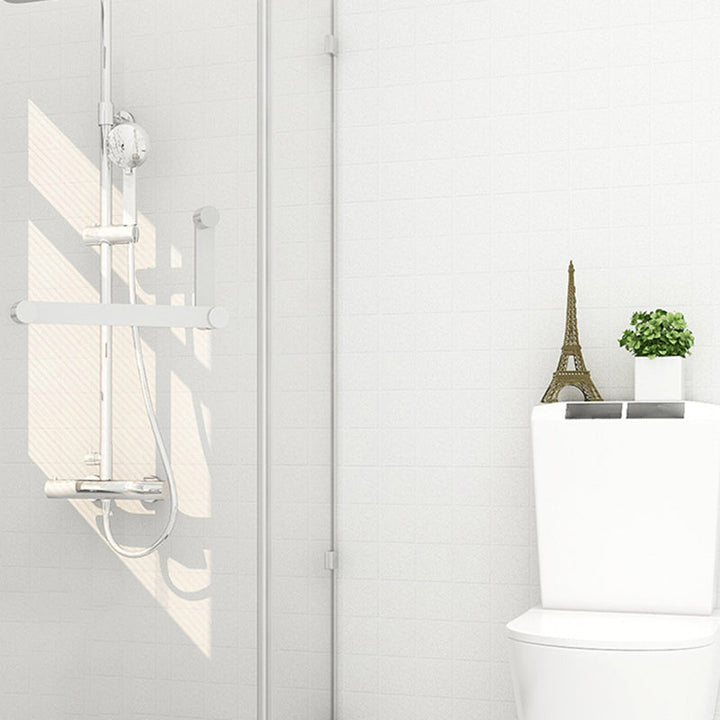 BowLift | Modern Peel & Stick Tile Plastic Grid Peel/Stick Splash Guard Tile for Shower