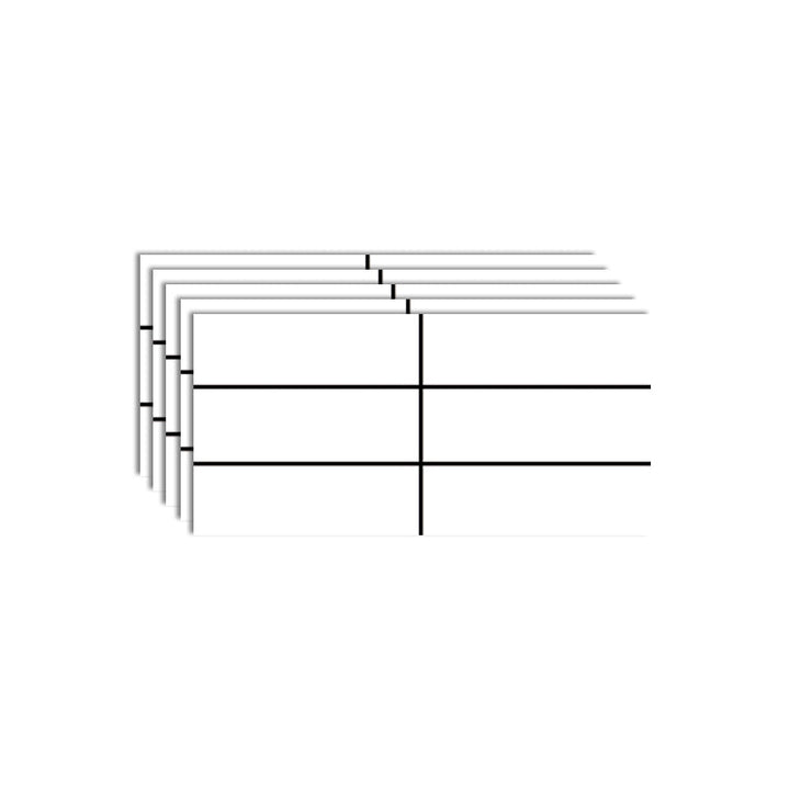 BowLift | Modern Peel & Stick Field Tiles Plastic Rectangular Grid 5-Pack Wallpaper for the Kitchen