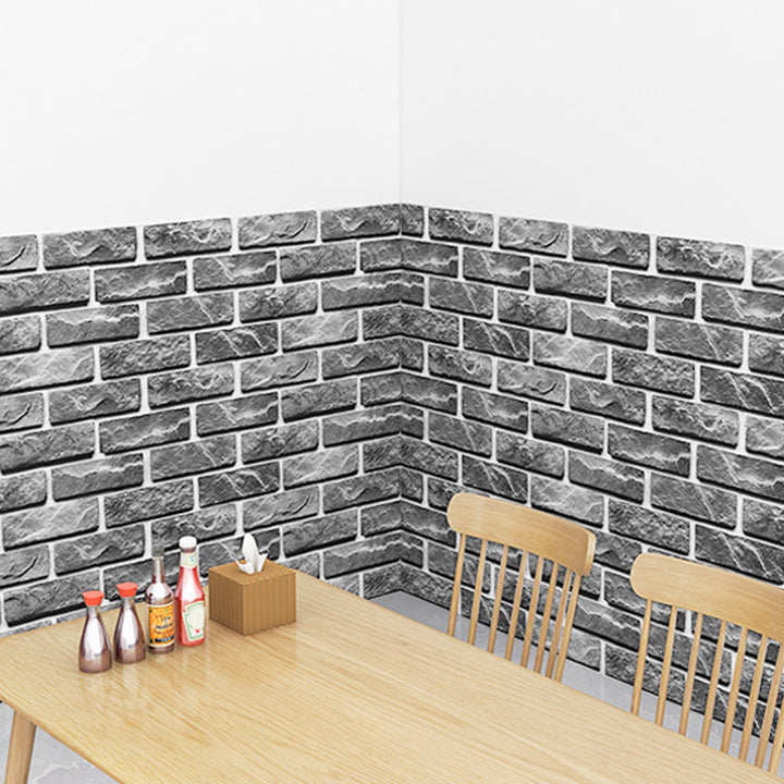 BowLift | Industrial Wall Ceiling 3D Artificial Brick Living Room Peel and Stick Covering (5-Pack)