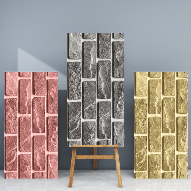 BowLift | Industrial Wall Ceiling 3D Artificial Brick Living Room Peel and Stick Covering (5-Pack)