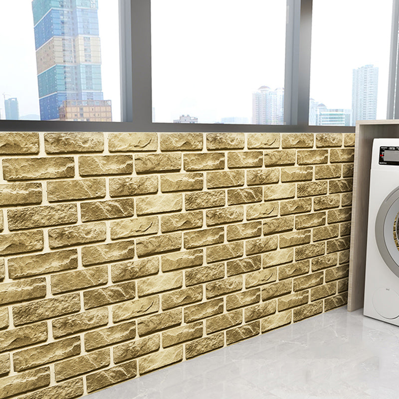 BowLift | Industrial Wall Ceiling 3D Artificial Brick Living Room Peel and Stick Covering (5-Pack)