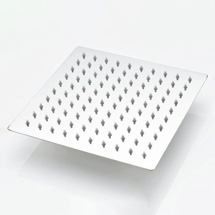 BowLift | Stainless Steel Square Shower Head Standard Spray Pattern Wall Mounted Shower Head
