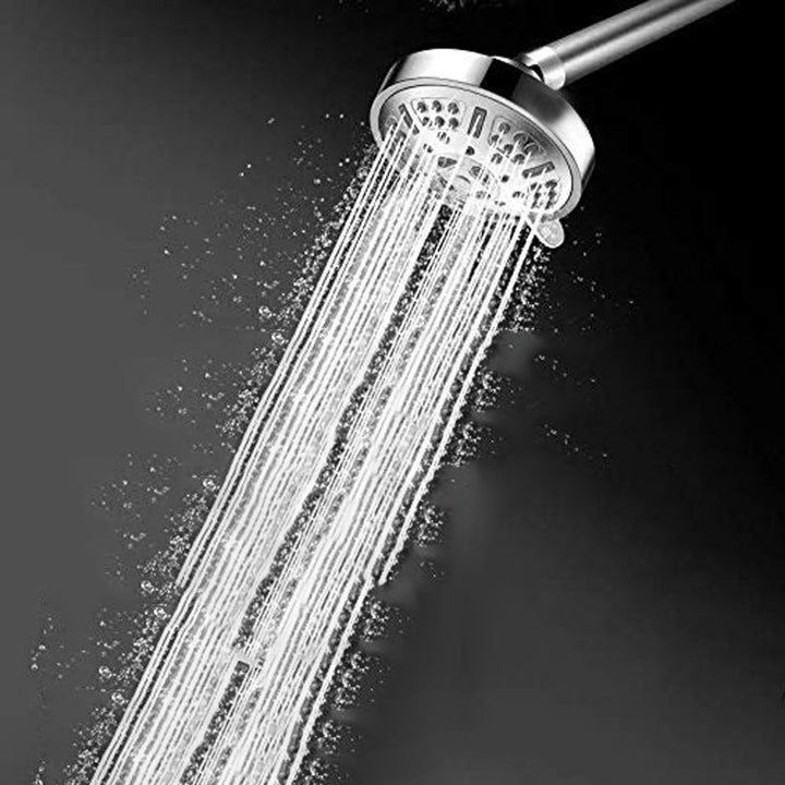 BowLift | Modern Style Festive Shower Head in Silver 9 Settings Wall Mounted Shower Head