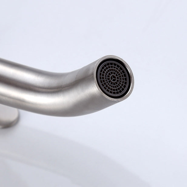BowLift | Modern Vessel Faucet Stainless Steel Low Arc Sink Faucet
