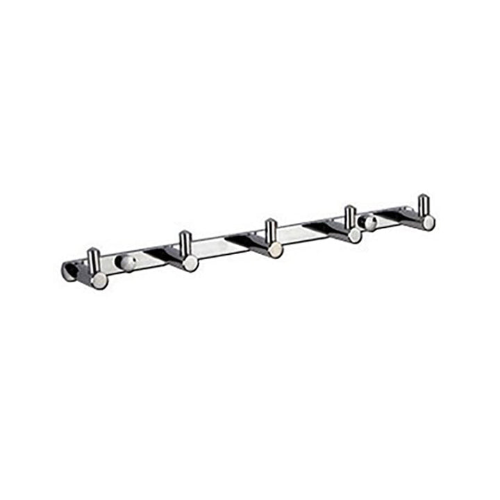 BowLift | Polished Chrome Modern Bathroom Accessory Set Silver Towel Holder/Bath Shelf
