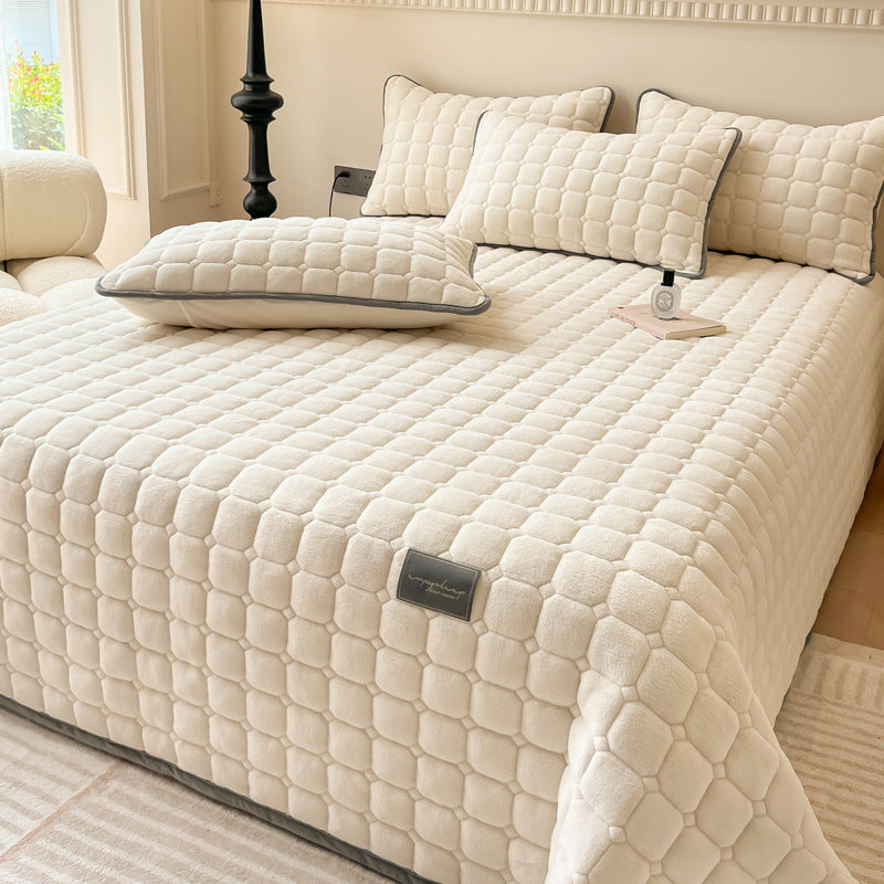 BowLift | Modern Soft Throw Blanket with Square Texture – Stylish Fluffy Bed & Sofa Cover