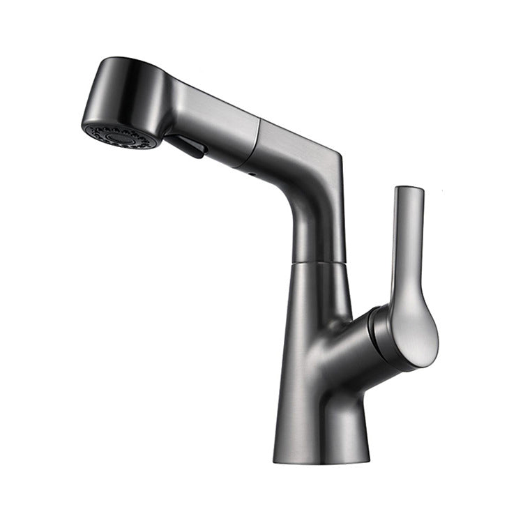 BowLift | Modern Single Color Faucet Metal Center Connection Basin Faucet for Bathroom
