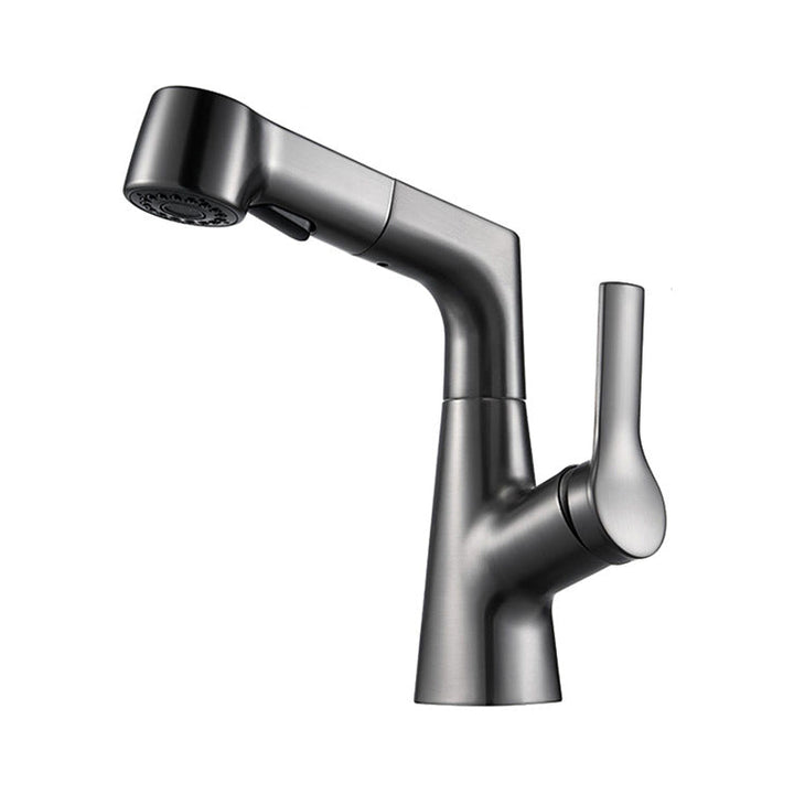 BowLift | Modern Single Color Faucet Metal Center Connection Basin Faucet for Bathroom