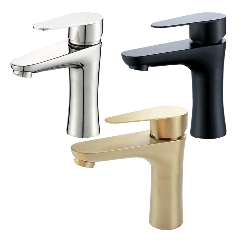 BowLift | Modern Basin Tap Monochrome Center Mount Low Arc Faucet for Bathroom