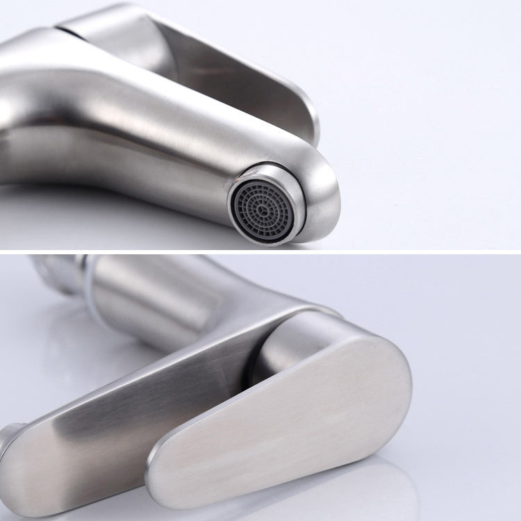 BowLift | Modern Basin Tap Monochrome Center Mount Low Arc Faucet for Bathroom