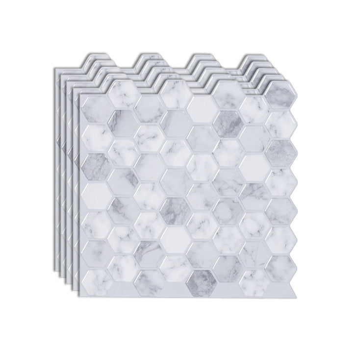 BowLift | Hexagon Wall Tile Fat-Resistant Steel and Kitchen Paper Wallpaper