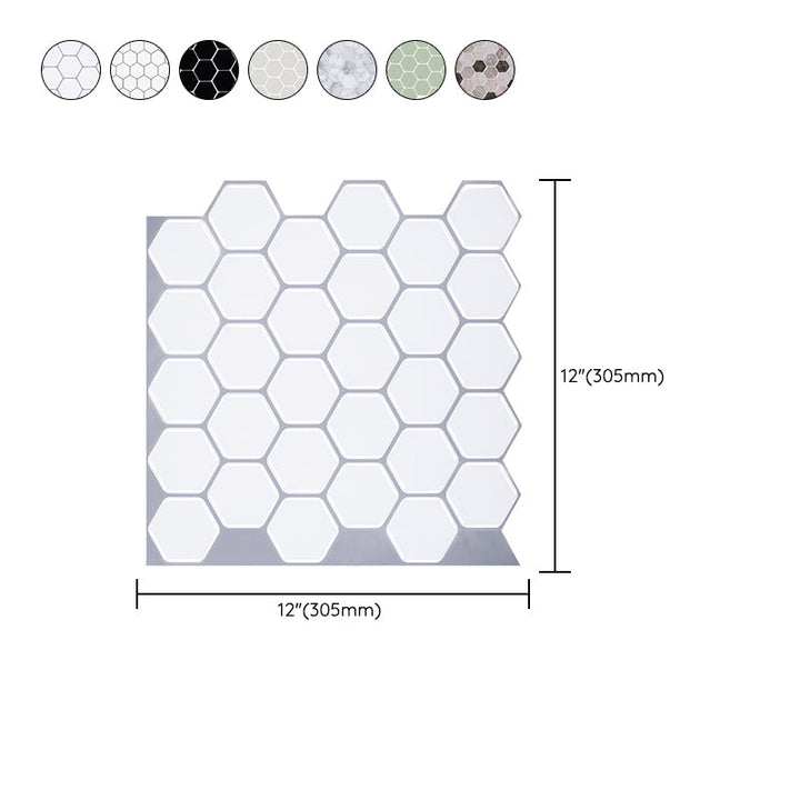 BowLift | Hexagon Wall Tile Fat Resistant Steel and Kitchen Paper Wallpaper