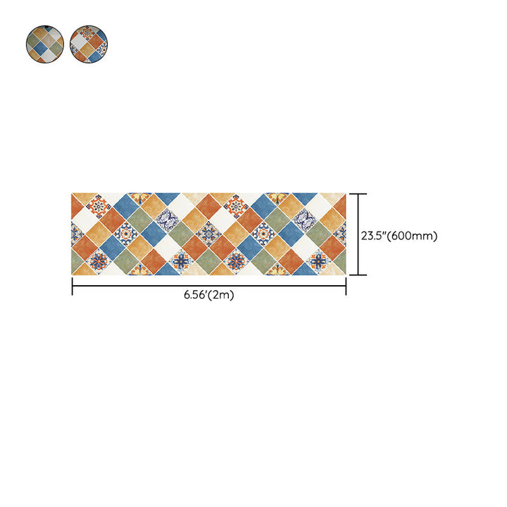BowLift | Rectangular Wall Tile for Peeling and Applying Geometric Print Kitchen Wallpaper