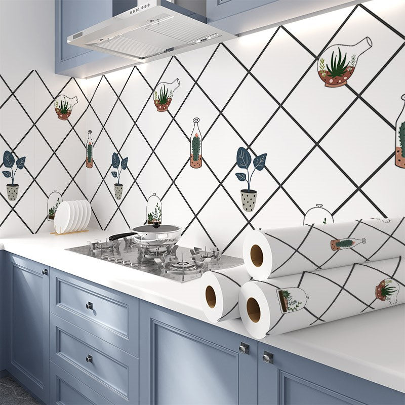 BowLift | Modern Peel & Stick Mosaic Tiles Plastic Grid Peel and Stick Backsplash for the Kitchen