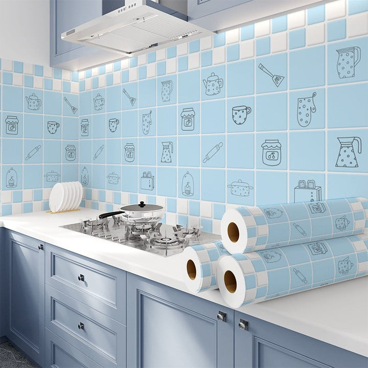 BowLift | Modern Peel & Stick Mosaic Tiles Plastic Grid Peel and Stick Backsplash for the Kitchen