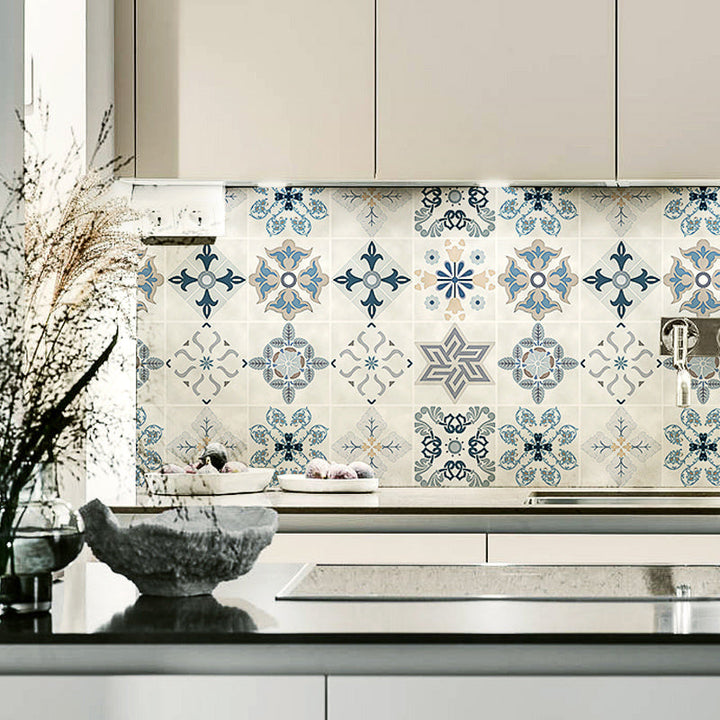 BowLift | Kitchen wall tile Peel and stick Floral pattern wallpaper