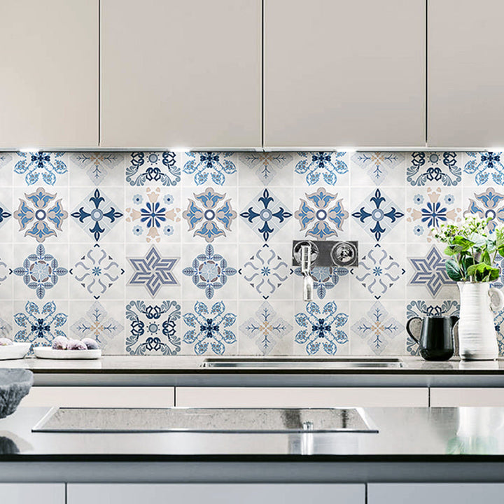 BowLift | Kitchen wall tile Peel and stick Floral pattern wallpaper