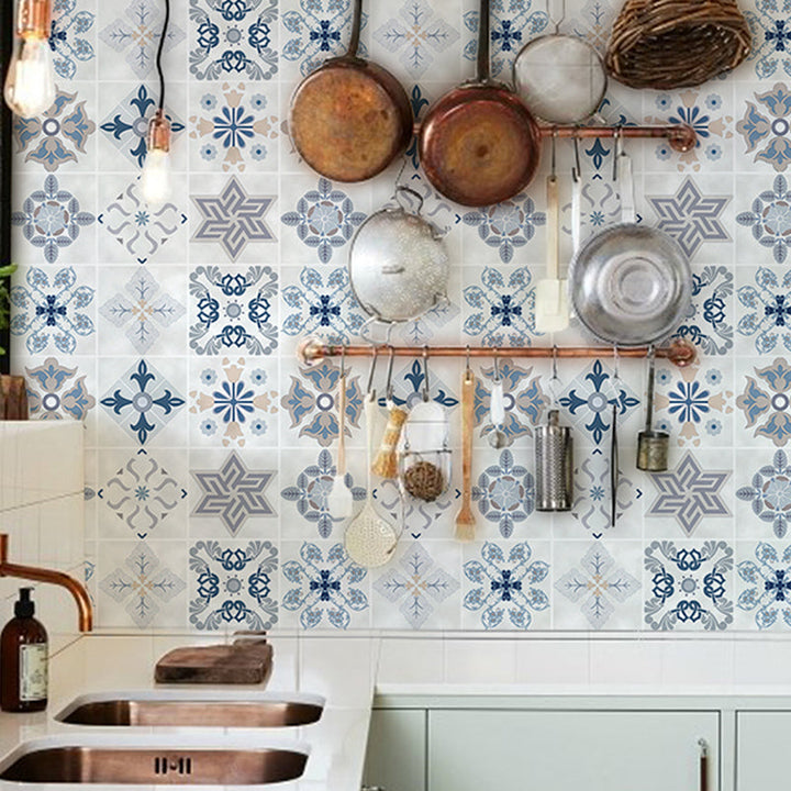 BowLift | Kitchen wall tile Peel and stick Floral pattern wallpaper