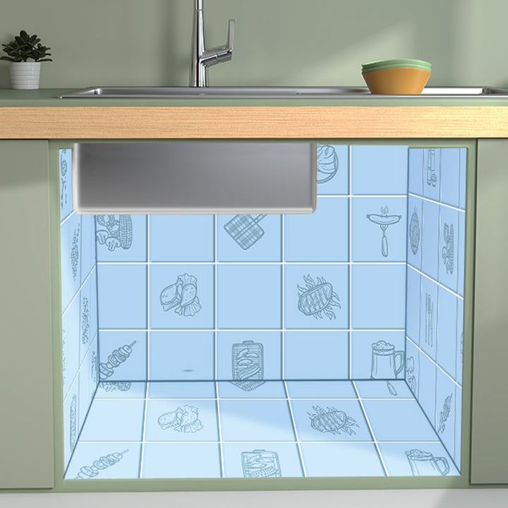 BowLift | Modern Tiles - Peel and Stick Plastic Square Peel and Stick Wall Tiles for the Kitchen