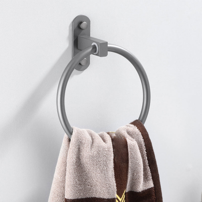 BowLift | Modern Bathroom Fixture Set Towel Bar Gray Bathroom Shelf Bathroom Set