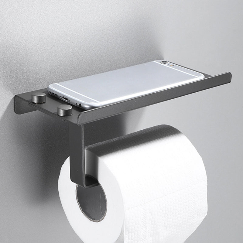 BowLift | Modern Bathroom Fixture Set Towel Bar Gray Bathroom Shelf Bathroom Set