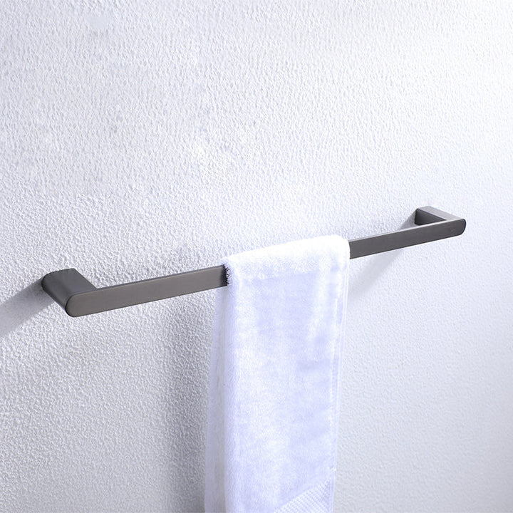 BowLift | Dark gray modern bathroom accessory set stainless steel bathroom accessory set