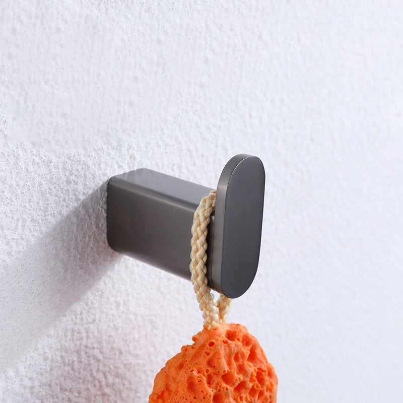 BowLift | Dark gray modern bathroom accessory set stainless steel bathroom accessory set