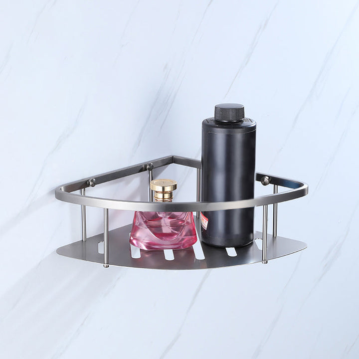BowLift | Dark gray modern bathroom accessory set stainless steel bathroom accessory set