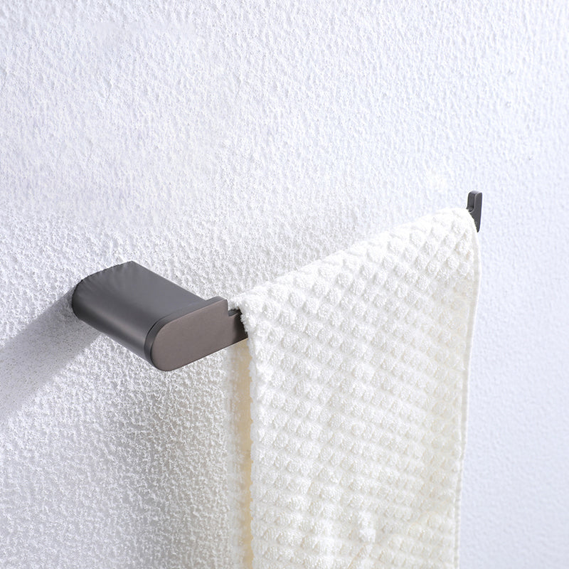 BowLift | Dark gray modern bathroom accessory set stainless steel bathroom accessory set