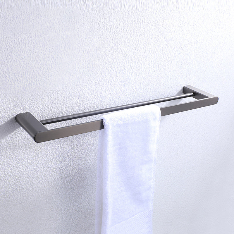 BowLift | Dark gray modern bathroom accessory set stainless steel bathroom accessory set