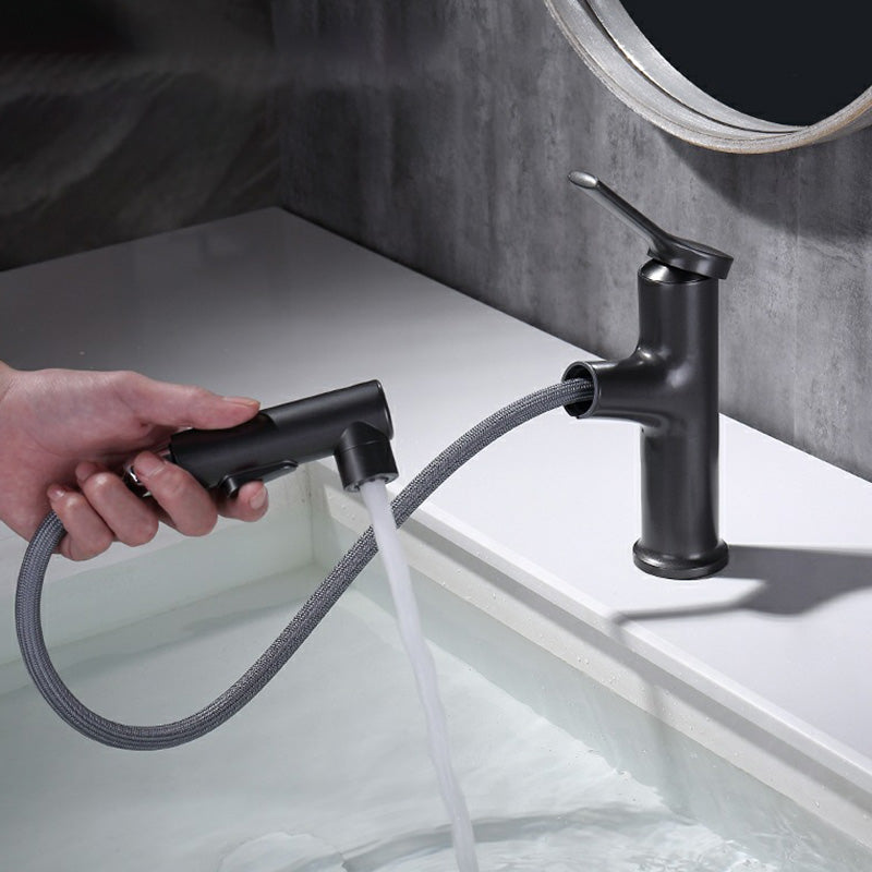 BowLift | Contemporary Sink Faucet Plian Low Arc Center-Set Bathroom Faucet